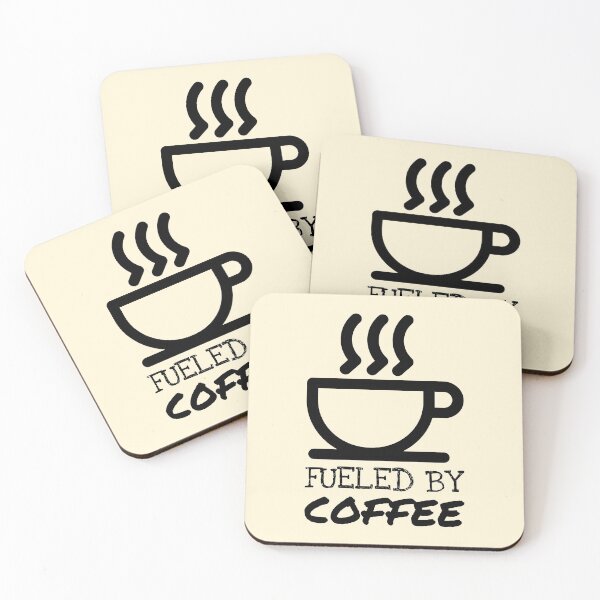 Item preview, Warm Cup Icon Fueled By Coffee Quote designed and sold by Telle Garcia.