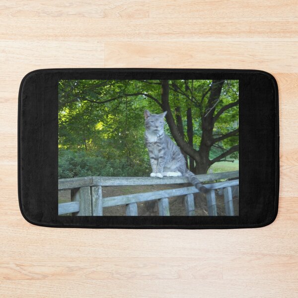 Item preview, Gray and White Cat designed and sold by Illustrationsbyv .