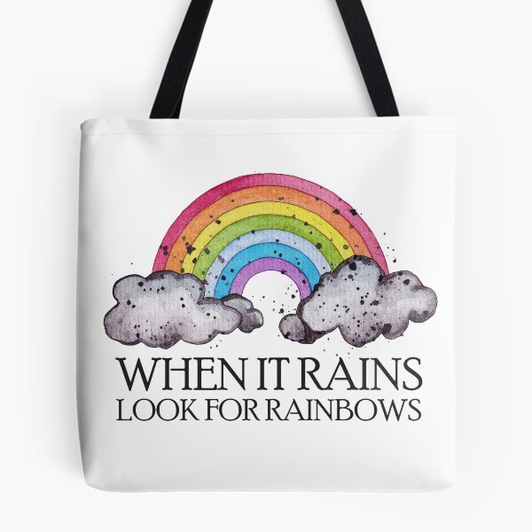 Item preview, Rainbow And Clouds In Watercolor With Words designed and sold by Oirabot.
