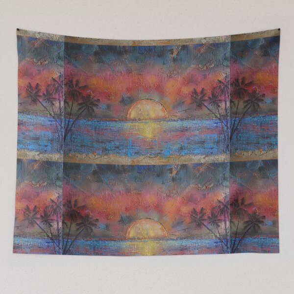 Item preview, Tropical Sunset and Palms by Zweng Art designed and sold by Zweng at Home.