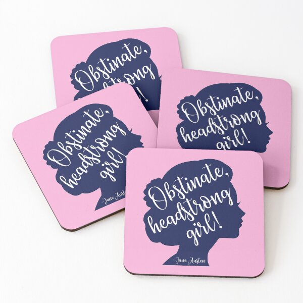 Item preview, obstinate headstrong girl - Pride and Prejudice quote designed and sold by introvertcafe.