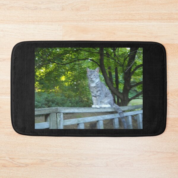 Item preview, Gray and White Cat designed and sold by Illustrationsbyv .