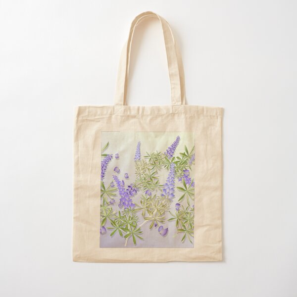 Blue Lupines Cotton Tote Bag