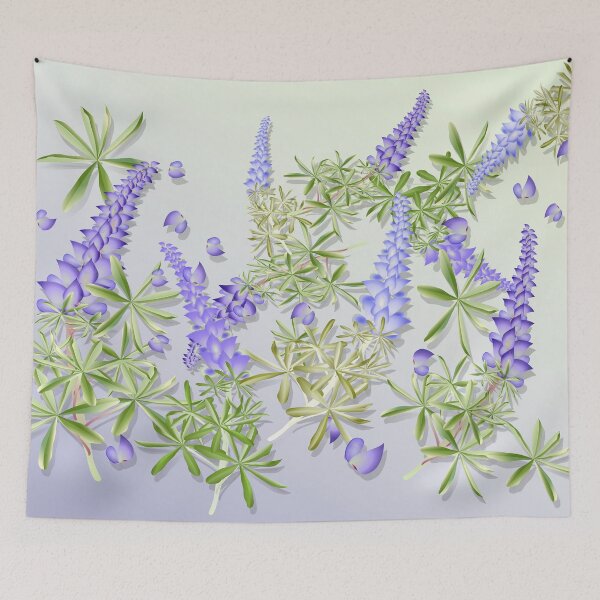 Item preview, Blue Lupines designed and sold by ginkodragon.