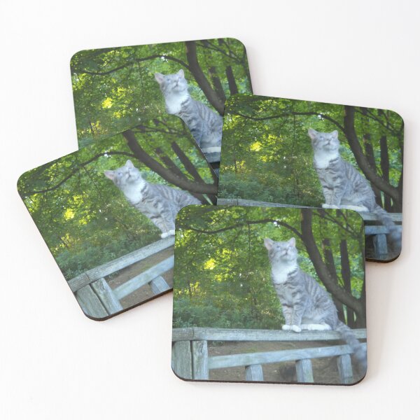 Item preview, Gray and White Cat designed and sold by Illustrationsbyv .