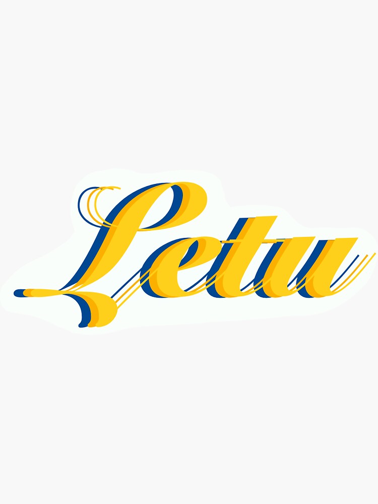 "Letu sticker" Sticker for Sale by eme16 | Redbubble