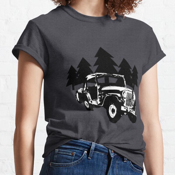 Jeep and Trees Classic T-Shirt