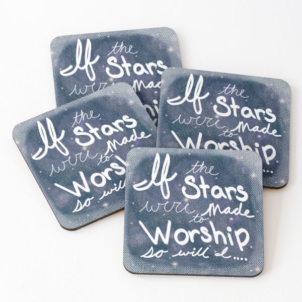 Item preview, If the stars were made to worship, so will I. designed and sold by PiePondSky.
