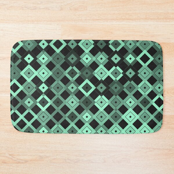 Item preview, Green diamonds with black background pattern designed and sold by smARTwork.