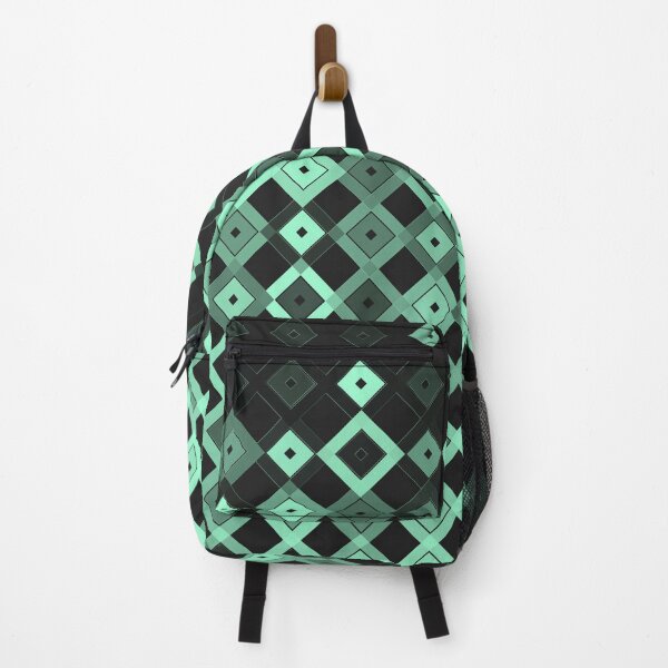 Item preview, Green diamonds with black background pattern designed and sold by smARTwork.