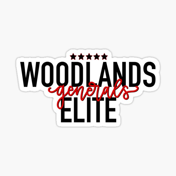 "Woodlands Elite Generals Sticker" Sticker for Sale by