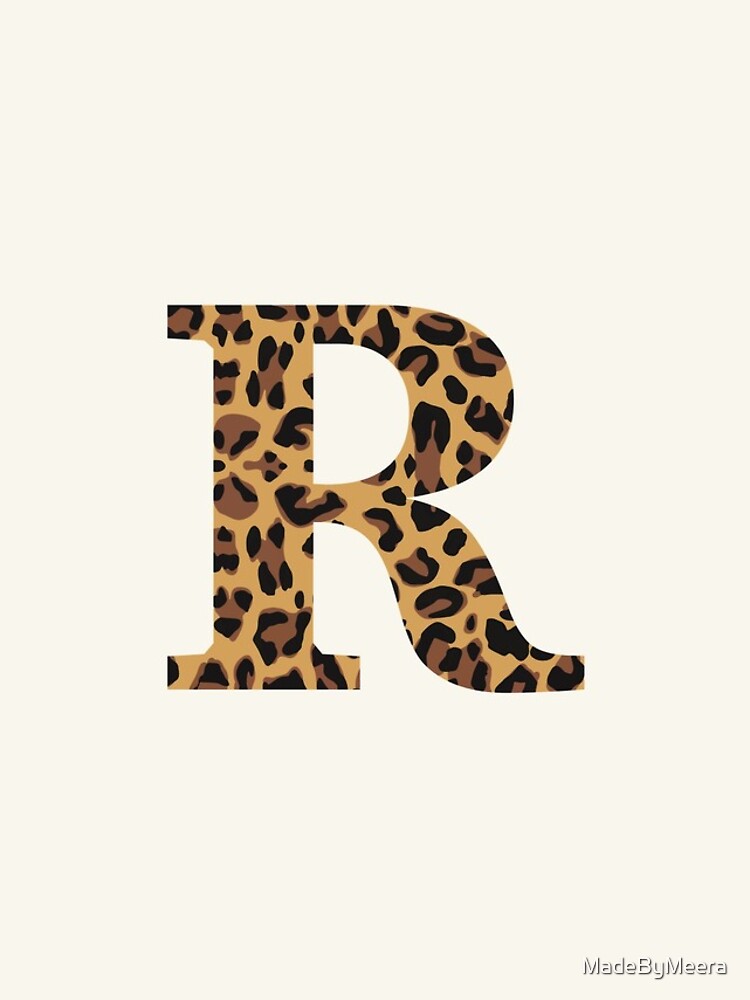 Thumbnail 4 of 4, iPhone Case, Leopard Print Letter R designed and sold by MadeByMeera.