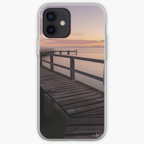 Zigzag Pier Sunrise Portsea 1 iPhone Soft Case