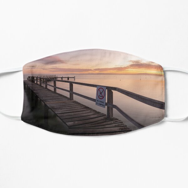 Zigzag Pier Sunrise Portsea 1 Flat Mask