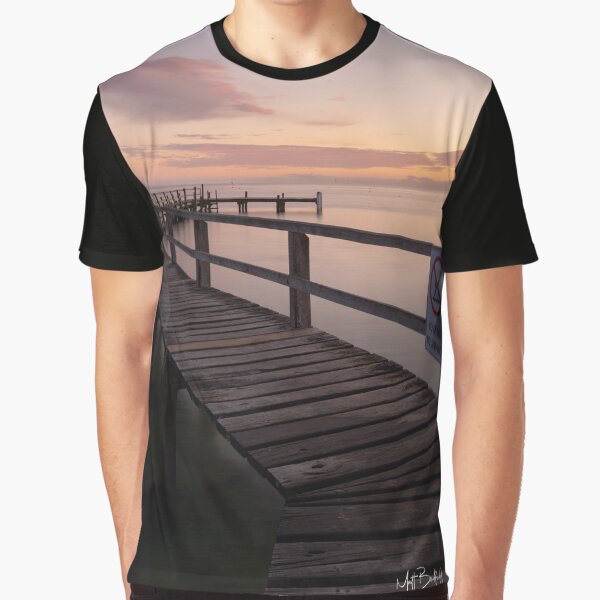 Zigzag Pier Sunrise Portsea 1 Graphic T-Shirt