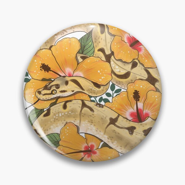 Item preview, Ball Python and Hibiscus Flowers designed and sold by Paige Penrose.