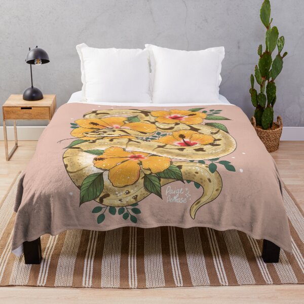 Artikelvorschau, Kugel Python und Hibiskus Blumen entworfen und verkauft von Paige Penrose.