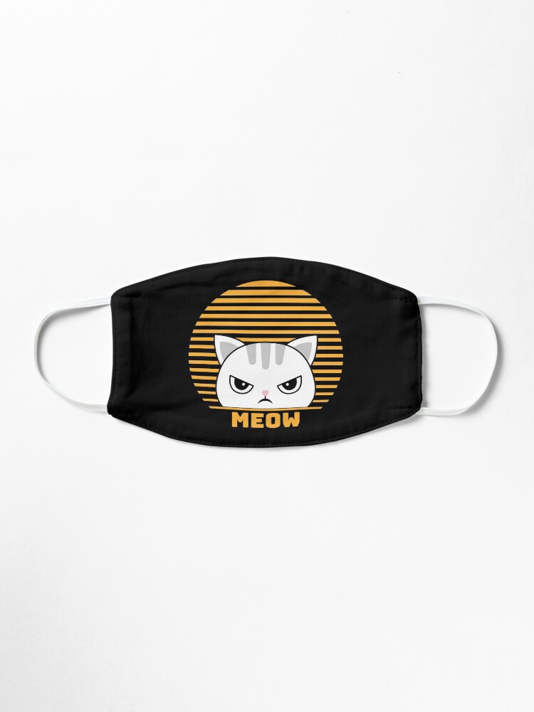 Alternate view of Cute Funny Vintage Retro Style Kawaii Cat Lover Mask