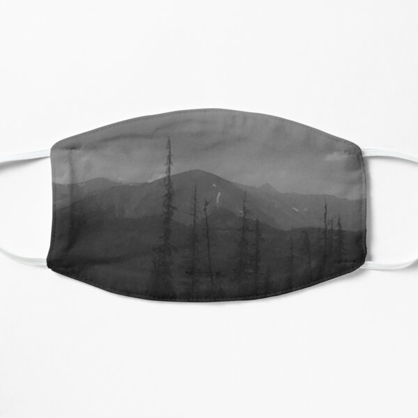 Mountain sketch Flat Mask