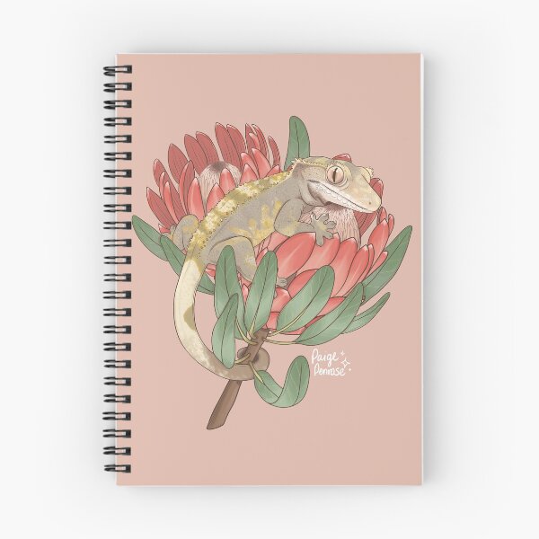 Item preview, Crested Gecko with Protea Flower designed and sold by Paige Penrose.