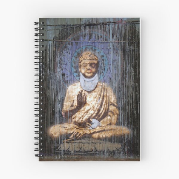 Item preview, Banksy, Buddha in a neckbrace designed and sold by ManwithaCamera.