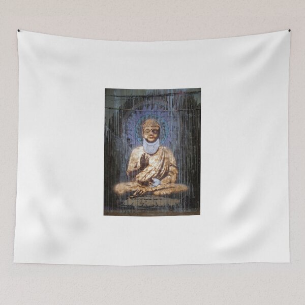 Item preview, Banksy, Buddha in a neckbrace designed and sold by ManwithaCamera.