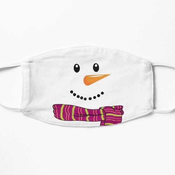 Snowman on Christmas Flat Mask