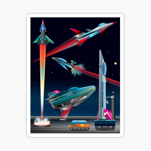 Spaceport 3000 Sticker