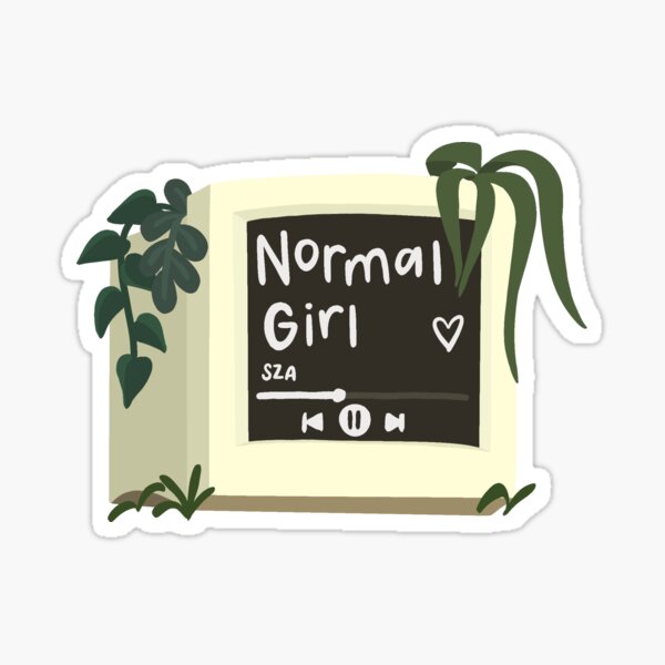 SZA Normal Girl Album Sticker
