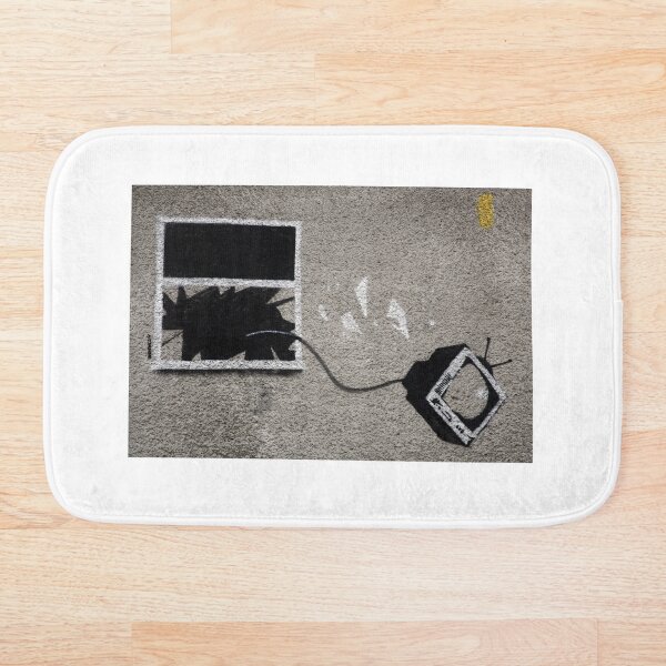 Item preview, Banksy, TV a través de una ventana designed and sold by ManwithaCamera.