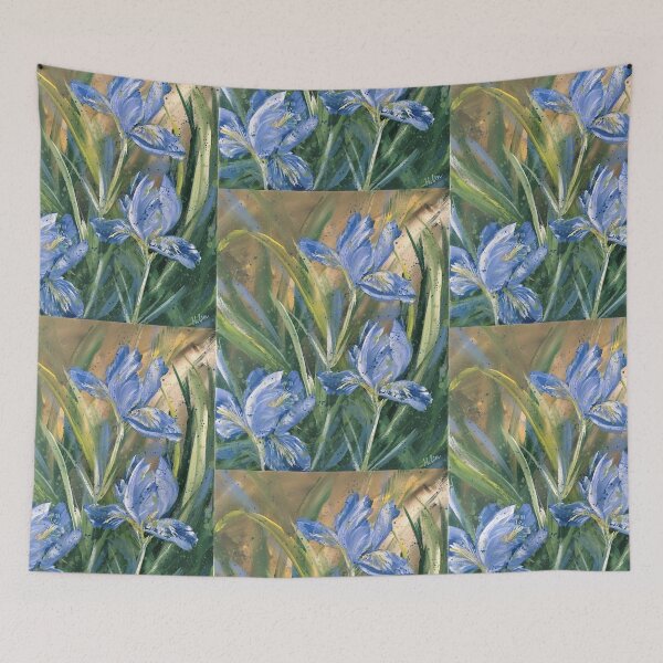 Item preview, Dream Will Never Die – Blue Irises By HSIN LIN designed and sold by HSINLIN.