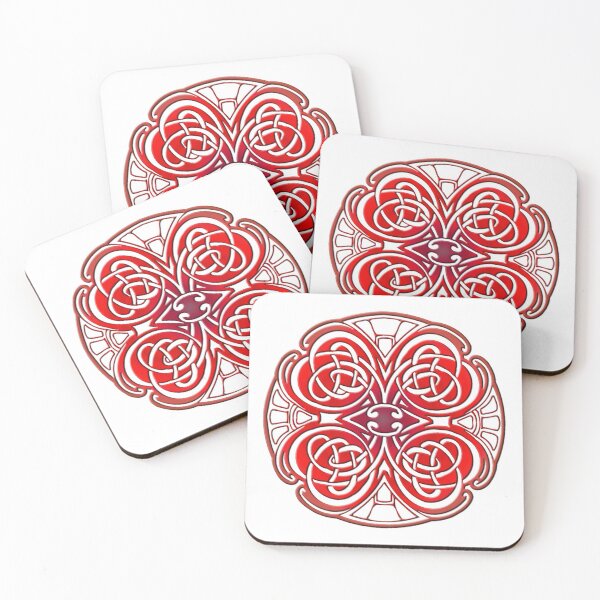 Item preview, Embossed Celtic Knot Mandala in Red designed and sold by Susan Segal.