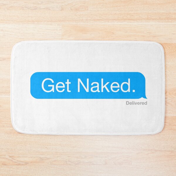 Item preview, doormat get naked bath mats designed and sold by FanaticTee.
