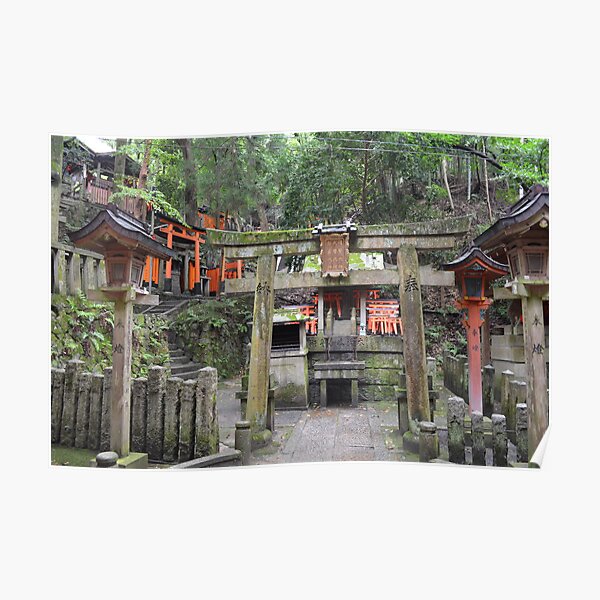 Shrine in Kyoto, Japan Poster