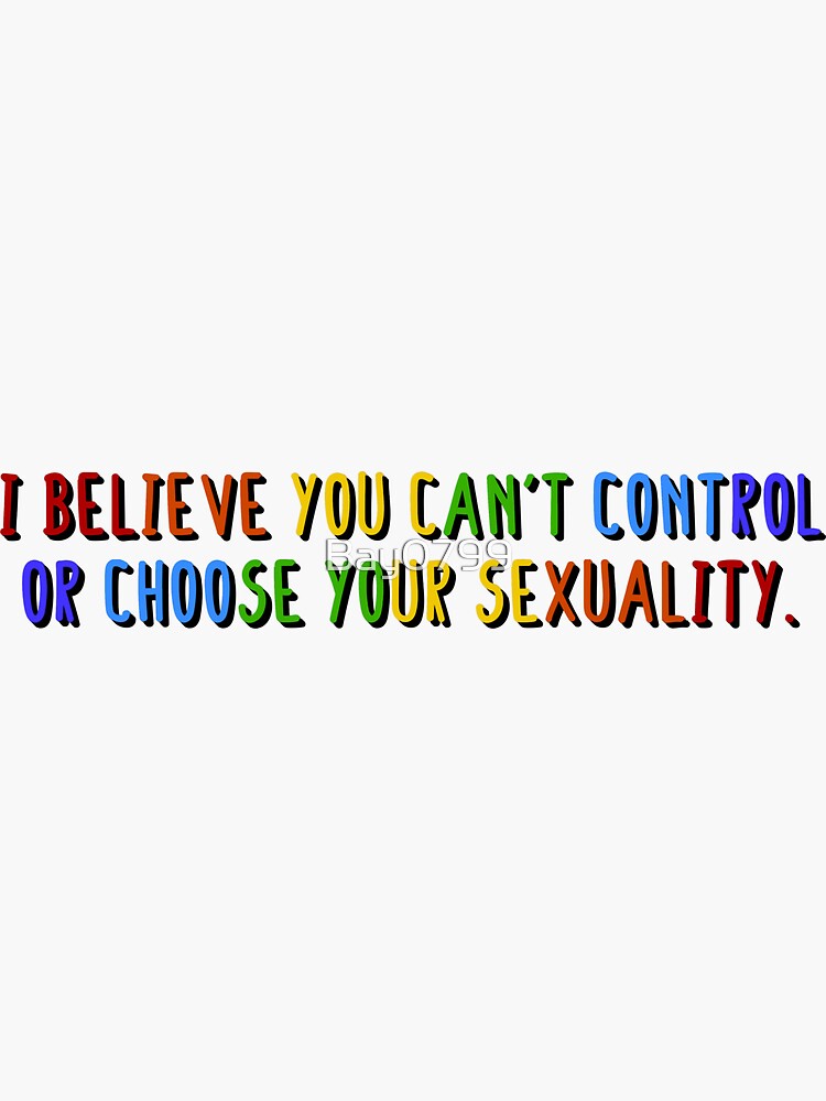I Believe You Can't Choose Your Sexuality - Savage Garden Design by Bay0799