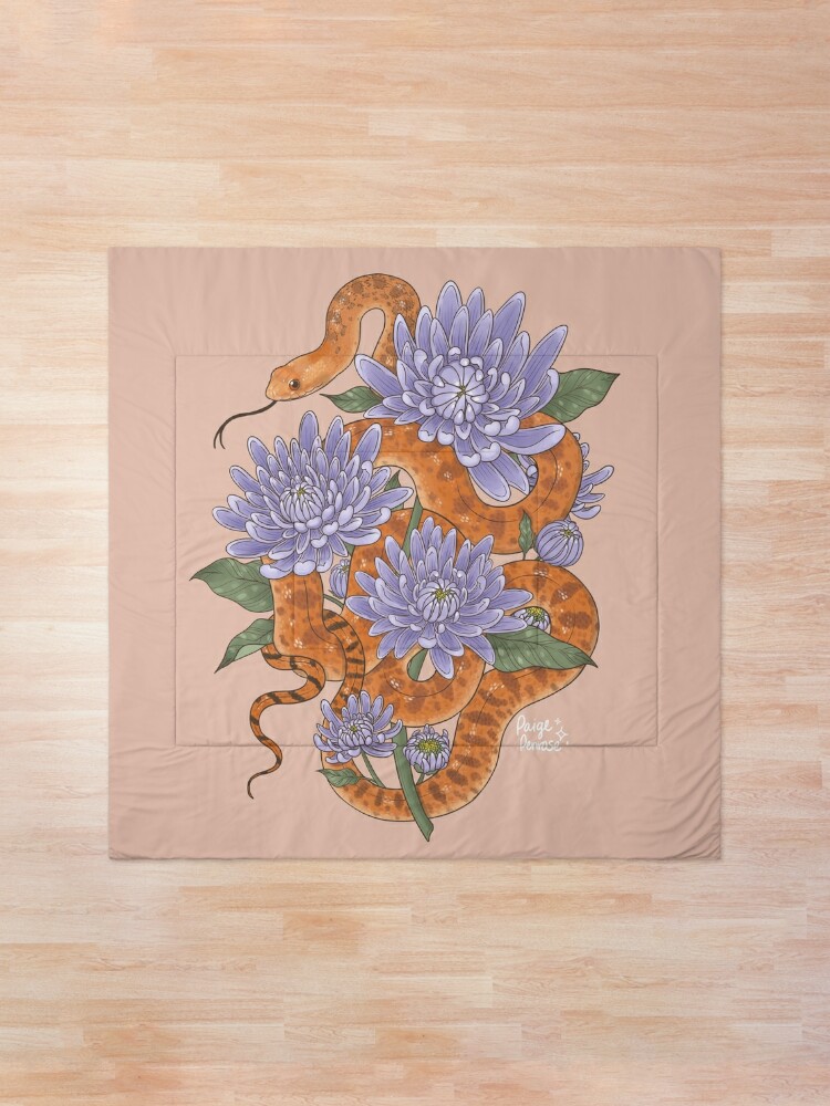 Alternate view of Bull Snake with Chrysanthemum Comforter