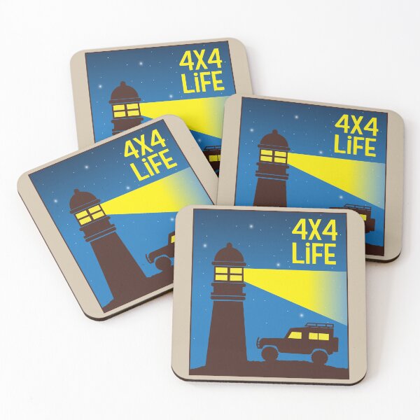 Artikelvorschau, 4x4 and a Lighthouse - 4x4 Life entworfen und verkauft von pixelinga.