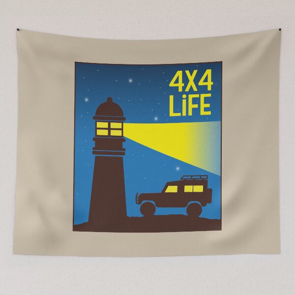 Item preview, 4x4 and a Lighthouse - 4x4 Life designed and sold by pixelinga.