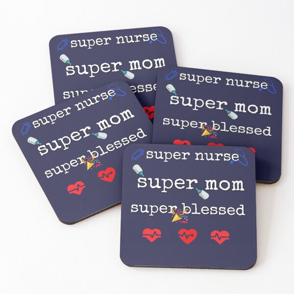 Item preview, Cute Nurse Shirts Super Nurse Super Mom Super Blessed Proud Nursing Tshirts Nurse Appreciation Gift For A Nurse Registered Nurse Tee Custom designed and sold by SeaJayShop.