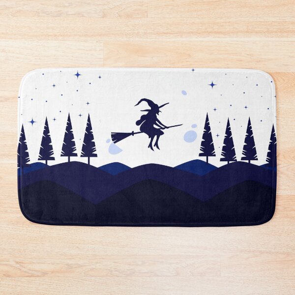 Item preview, Halloween witch flying at night designed and sold by LynksArts.