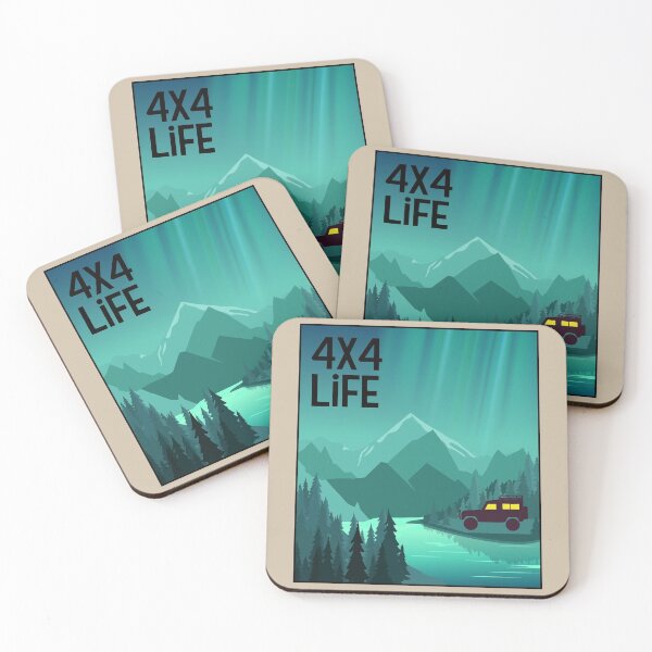 Artikelvorschau, 4x4 and the Northern Lights - 4x4 Life entworfen und verkauft von pixelinga.