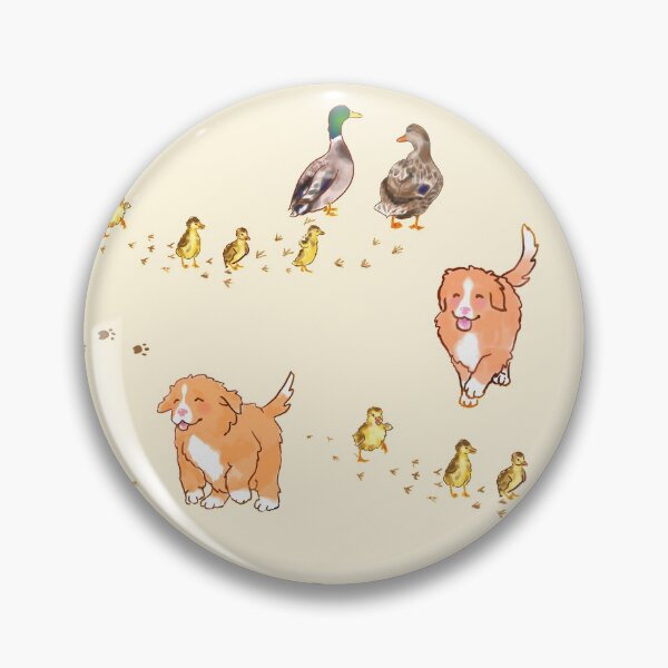 Item preview, Toller Puppies and Ducklings - Cream designed and sold by BlossomCreative.