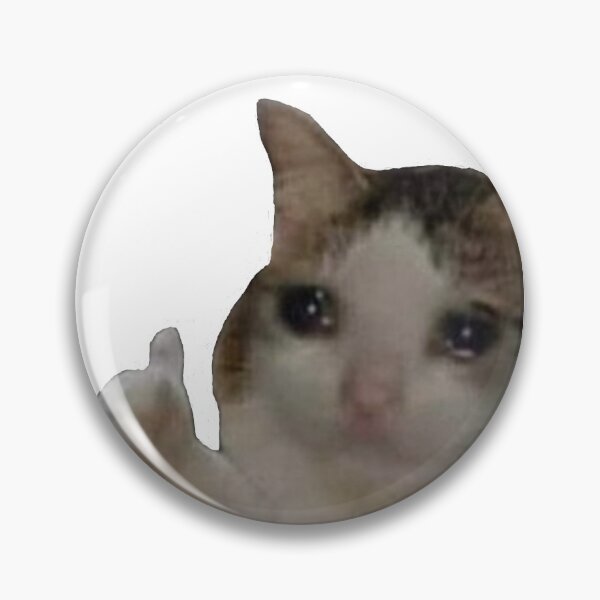 Item preview, sad crying cat designed and sold by knobtrooper.