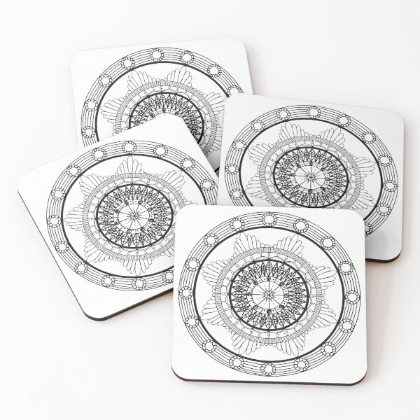 Item preview, Black mandala outline designed and sold by PureSymbols.