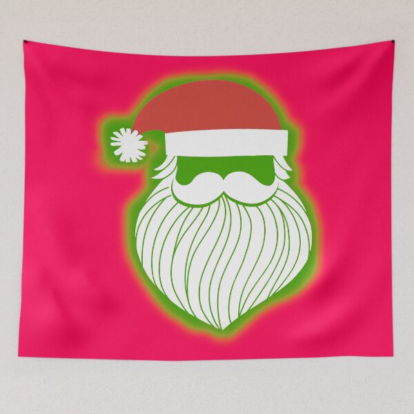 Item preview, Hipster Santa Face, Cool Christmas Silhouette designed and sold by Holiday-Art.