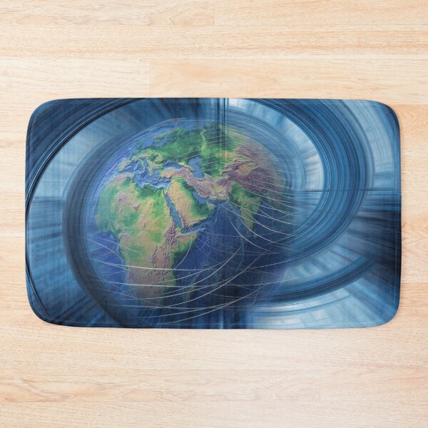 Item preview, WORLD WITH ABSTRACT BACKGROUND designed and sold by morrismorgan.