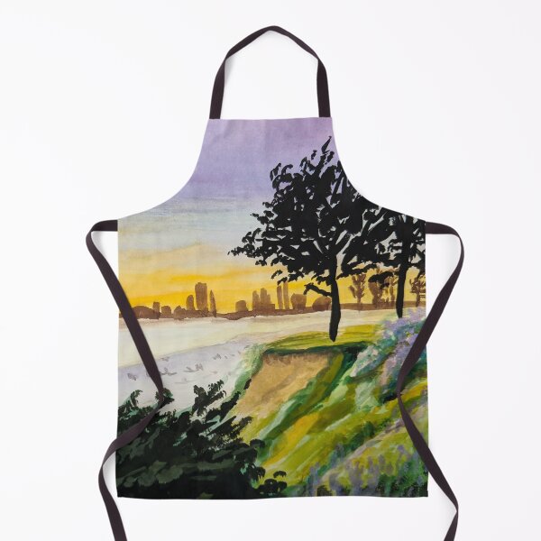 Item preview, Santa Cruz Sunset Gouache Painting Illustration designed and sold by MariaWorkman.