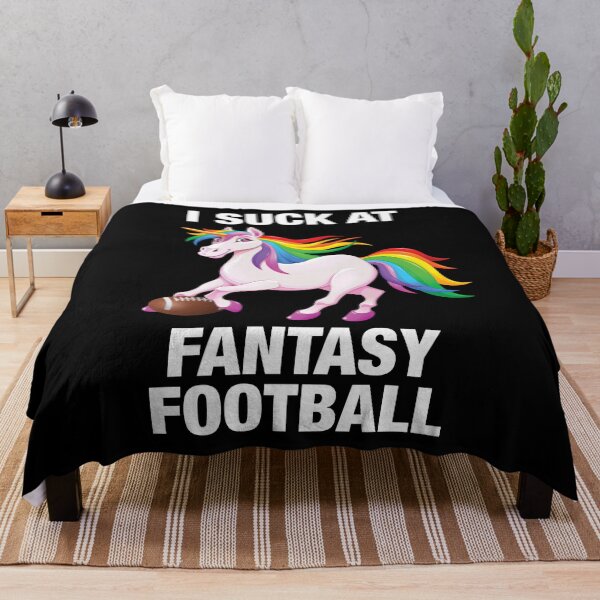 Item preview, I Suck At Fantasy Football Unicorn designed and sold by BeerBro-Designs.