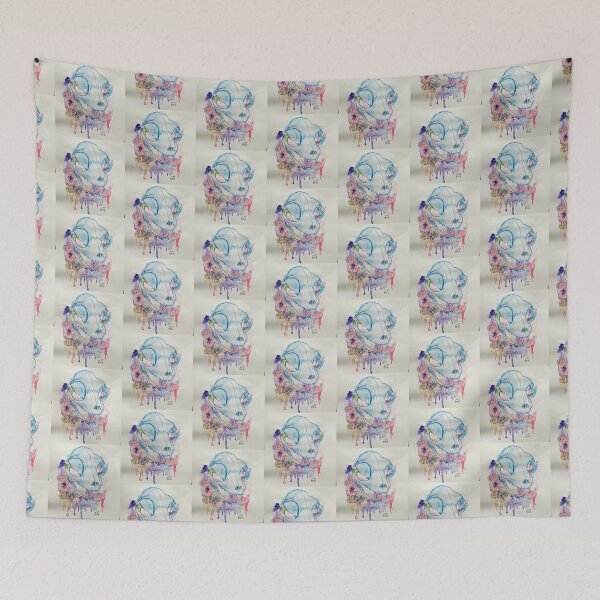 Item preview, Colorful cat skull designed and sold by Elizashoop.