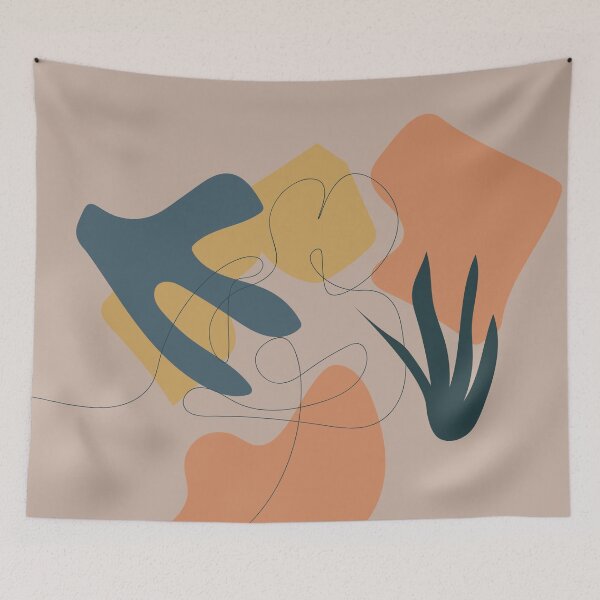 Item preview, Abstract Womanly Line Art designed and sold by technicolorable_art.